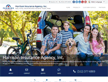 Tablet Screenshot of harrison-insurance.com